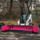 SnowWolf customer Danmar Construction and Landscape Design owns a pink QuattroPlowdscape