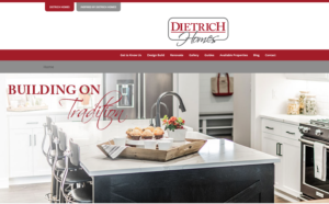 Dietrich Homes website page