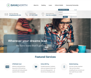 Image of BankNorth website - copy by Fredricks Communications
