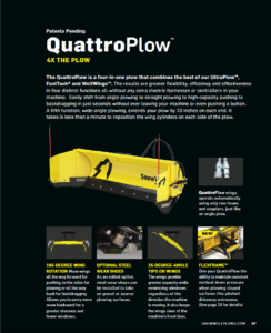 SnowWolf QuattroPlow brochure page